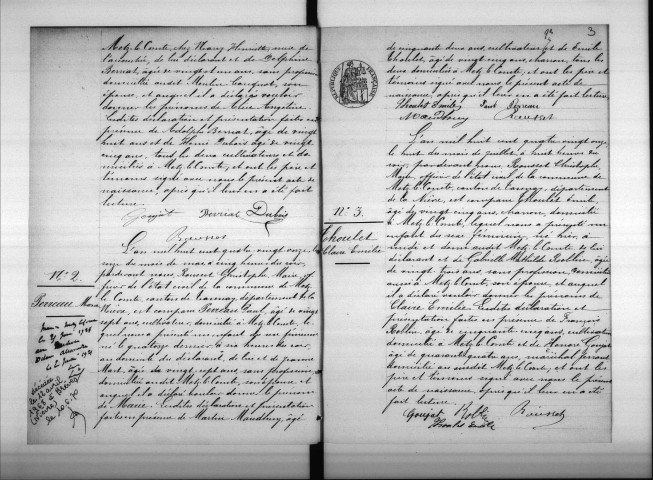 Metz-le-Comte : actes d'état civil.