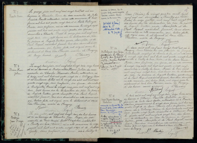 Pougny : actes d'état civil.