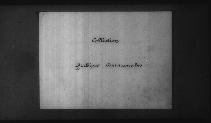 Maux : registres paroissiaux de la collection communale.