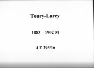 Toury-Lurcy : actes d'état civil (mariages).