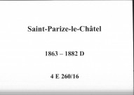 Saint-Parize-le-Châtel : actes d'état civil.