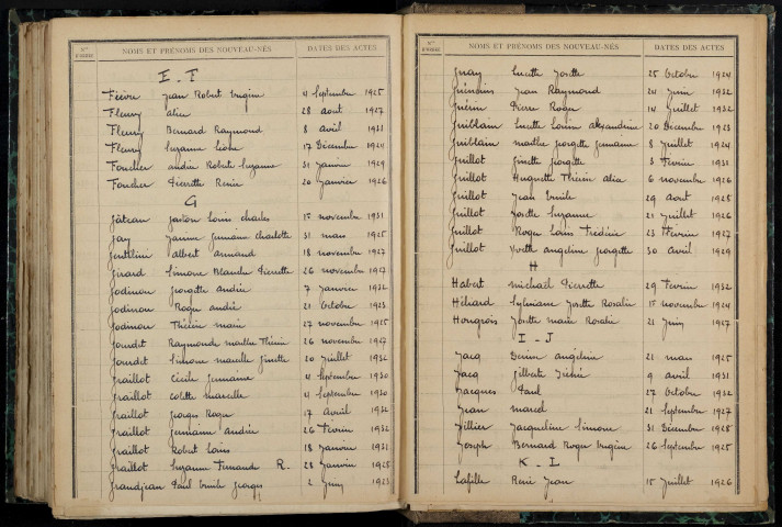 Neuvy-sur-Loire : table décennale.