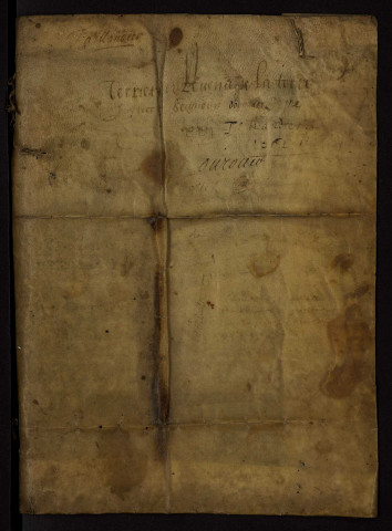 Fief d'Ourouër : copie du terrier de 1561.