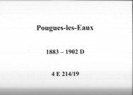 Pougues-les-Eaux : actes d'état civil (décès).