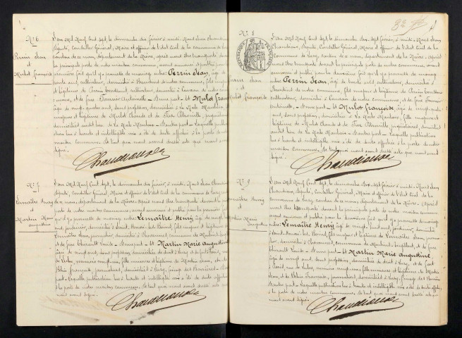 Luzy : actes d'état civil.