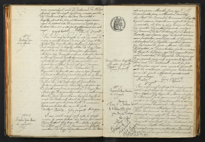 Tazilly : actes d'état civil.