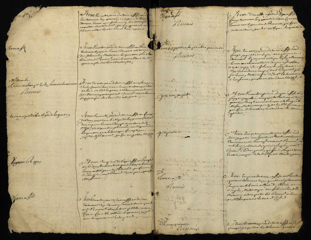 Liève de revenus de la terre de Prye, d'après un terrier de 1621.