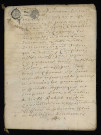 Biens et droits. - Rente hypothécaire Desprez, vente par le seigneur de Cougny (commune de Saint-Jean-aux-Amognes) à Millin lieutenant en l'élection de Nevers : copie du contrat de constitution du 27 avril 1685.