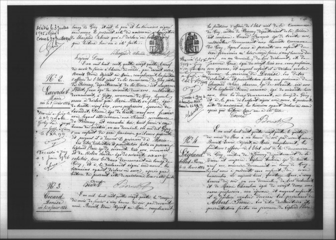 Giry : actes d'état civil.