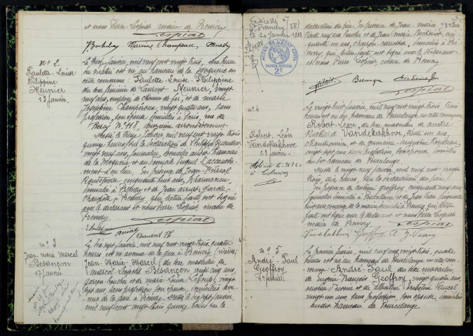 Prémery : actes d'état civil.