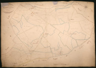 Saint-Vérain, cadastre ancien : plan parcellaire de la section B dite des Haverts, feuille 2