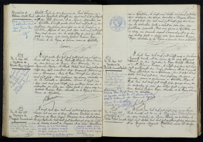 Châtillon-en-Bazois : actes d'état civil.