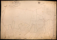 Tamnay-en-Bazois, cadastre ancien : plan parcellaire de la section B dite du Bourg, feuille 1