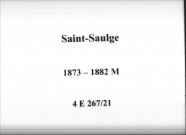 Saint-Saulge : actes d'état civil.