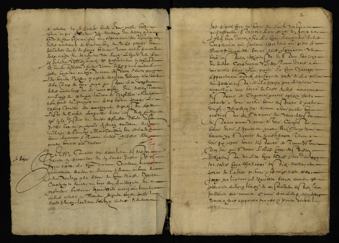 Pièce 1. - Terrier de Mousseaux-sur-Azy, reçu par Gilbert Chevrier et Gilbert Bombeaul, notaires royaux, pour l'abbaye Notre-Dame de Nevers.