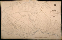 Saint-Aubin-des-Chaumes, cadastre ancien : plan parcellaire de la section B dite de Chalvron, feuille 1