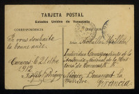 RODRIGUEZ (Téofilo), à Caracas (Venezuela) : 1 carte postale illustrée.
