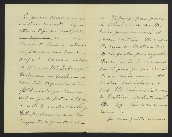 CHIGNÉ (Bernard), curé de Beaumont-la-Ferrière (décédé en 1888) : 4 lettres.