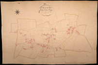 Saint-Benin-des-Bois, cadastre ancien : plan parcellaire de la section A dite de Ligny, feuille 1, développement