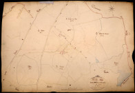 Tazilly, cadastre ancien : plan parcellaire de la section D dite de Barnaud, feuille 1