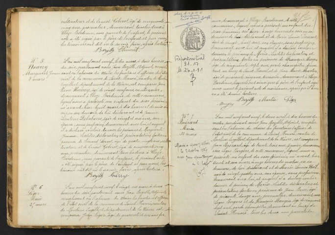 Saint-Honoré-les-Bains : actes d'état civil.