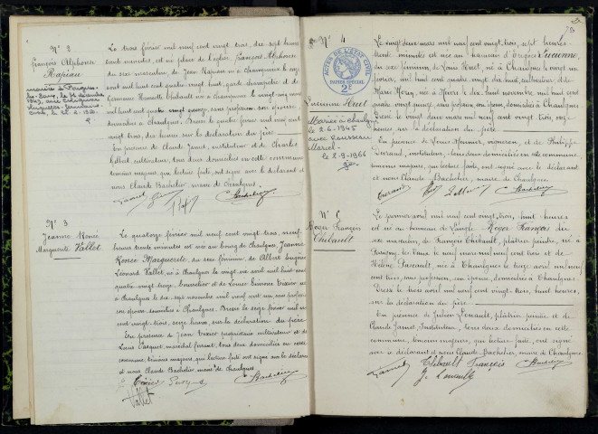 Chaulgnes : actes d'état civil.