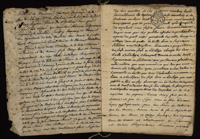 Fiefs d'Apremont, Sérigny et Omery-Les-Gaux en la paroisse d'Apremont (Cher) et fief des Réaux en la paroisse du Chautay (Cher) : terrier.