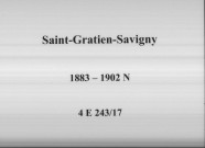 Saint-Gratien-Savigny : actes d'état civil (naissances).