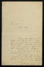 VALLET (Robert), poète à Sancoins (Cher) : 2 lettres, manuscrit.