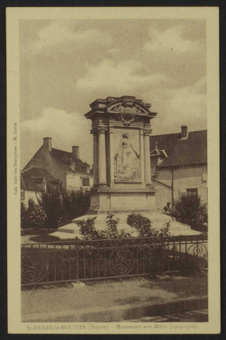 SAINT-PIERRE-LE-MOUTIER (Nièvre) – Monument aux Morts (1914-1918)