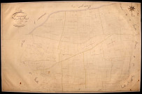Tannay, cadastre ancien : plan parcellaire de la section C dite de Pignol, feuille 1