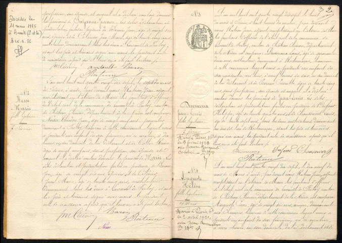 Lavault-de-Frétoy : actes d'état civil.