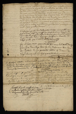 Biens et droits. - Baronnie de Limanton, rénovation du terrier : lettres accordées à Anne Barthelémy de Bar seigneur baron des lieux.