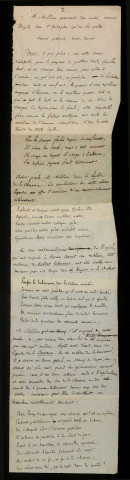 IMBERT (Eugène), chansonnier (1821-1898) : 2 lettres, manuscrit.