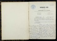 Marigny-sur-Yonne : actes d'état civil.