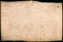 Saint-Parize-en-Viry, cadastre ancien : plan parcellaire de la section A dite de Montampuis