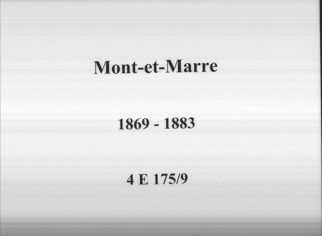 Mont-et-Marre : actes d'état civil.