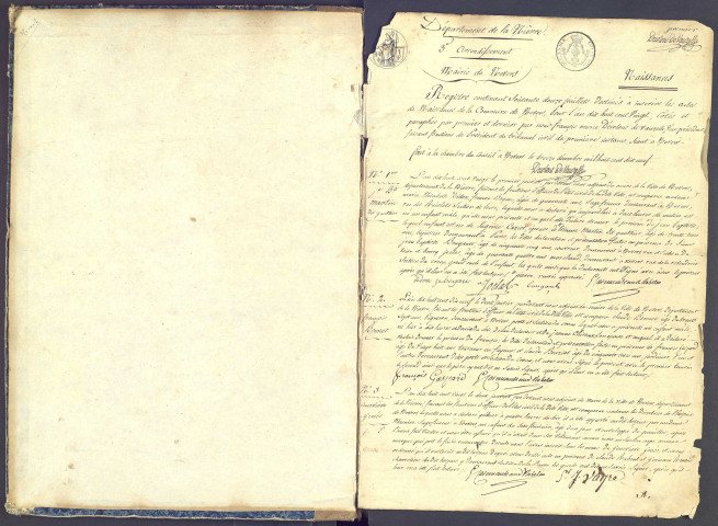 Nevers : actes d'état civil.