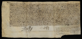 Biens et droits. - Héritages Rabaton à Mars-sur-Allier, vente par la communauté Taillandier aux communs Rabatton : copie du contrat du 13 novembre 1609.