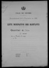 Nevers, Quartier de Nièvre, 2e section : recensement de 1936