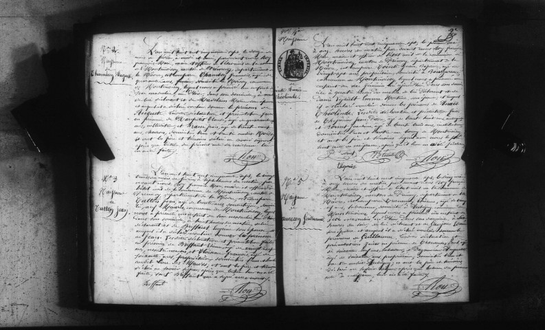 Montenoison : actes d'état civil.