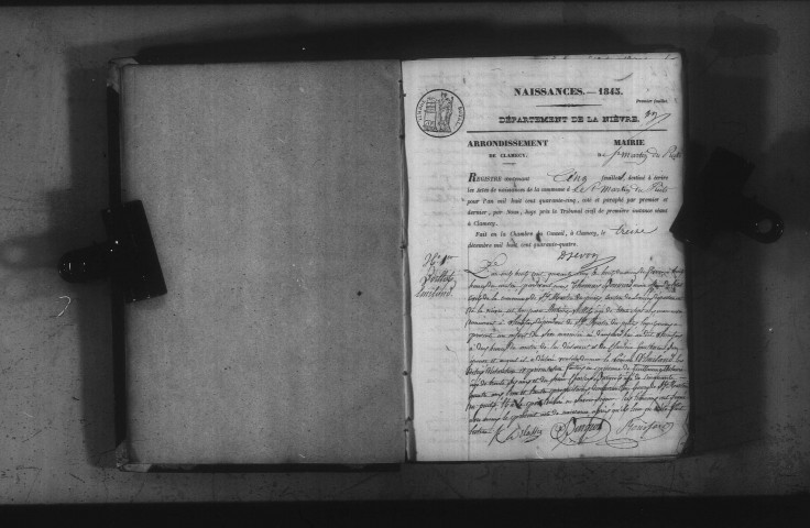 Saint-Martin-du-Puy : actes d'état civil.