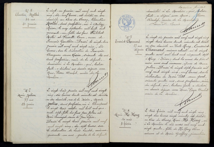 La Machine : actes d'état civil (décès).