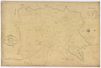 Chalaux, cadastre ancien : plan parcellaire de la section A dite de l'Huy Barrat