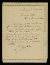 BOUDOT (L.), plâtrier à Prémery (Nièvre) : 1 lettre.