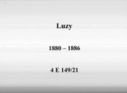 Luzy : actes d'état civil.