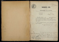 Azy-le-Vif : actes d'état civil.