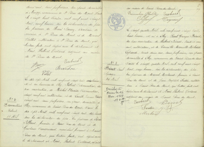 Saint-Pierre-du-Mont : actes d'état civil.