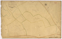 Bulcy, cadastre ancien : plan parcellaire de la section B dite du Bourg, feuille 3