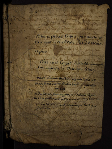 Tenures personnelles à Decize et ses environs : terrier avec table nominative.